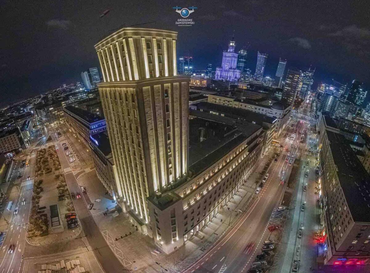 Super Apartment Yellow 2X Metro Fast Wifi 1 Gbs Netflix Panorama Miasta Warschau Exterior foto