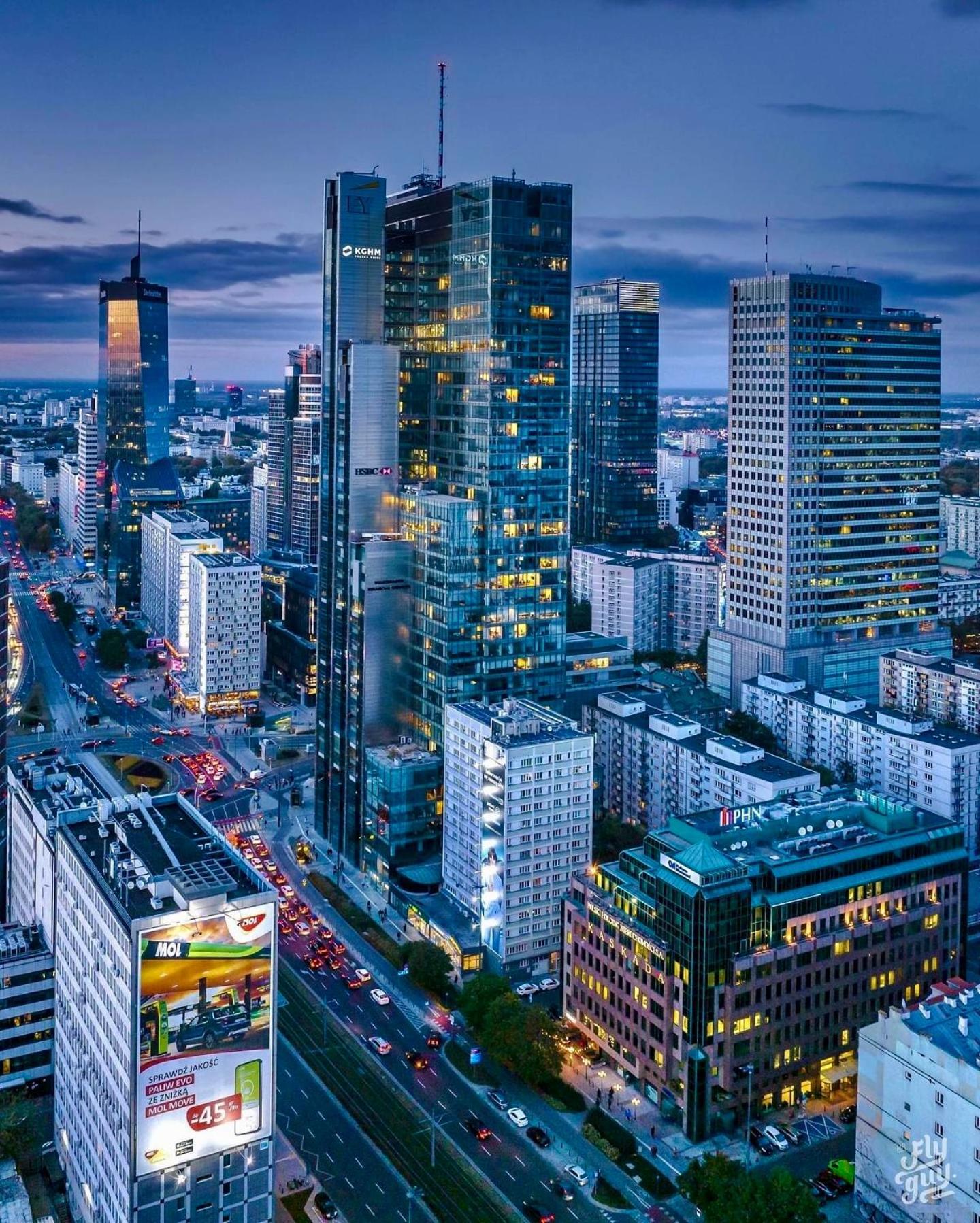 Super Apartment Yellow 2X Metro Fast Wifi 1 Gbs Netflix Panorama Miasta Warschau Exterior foto