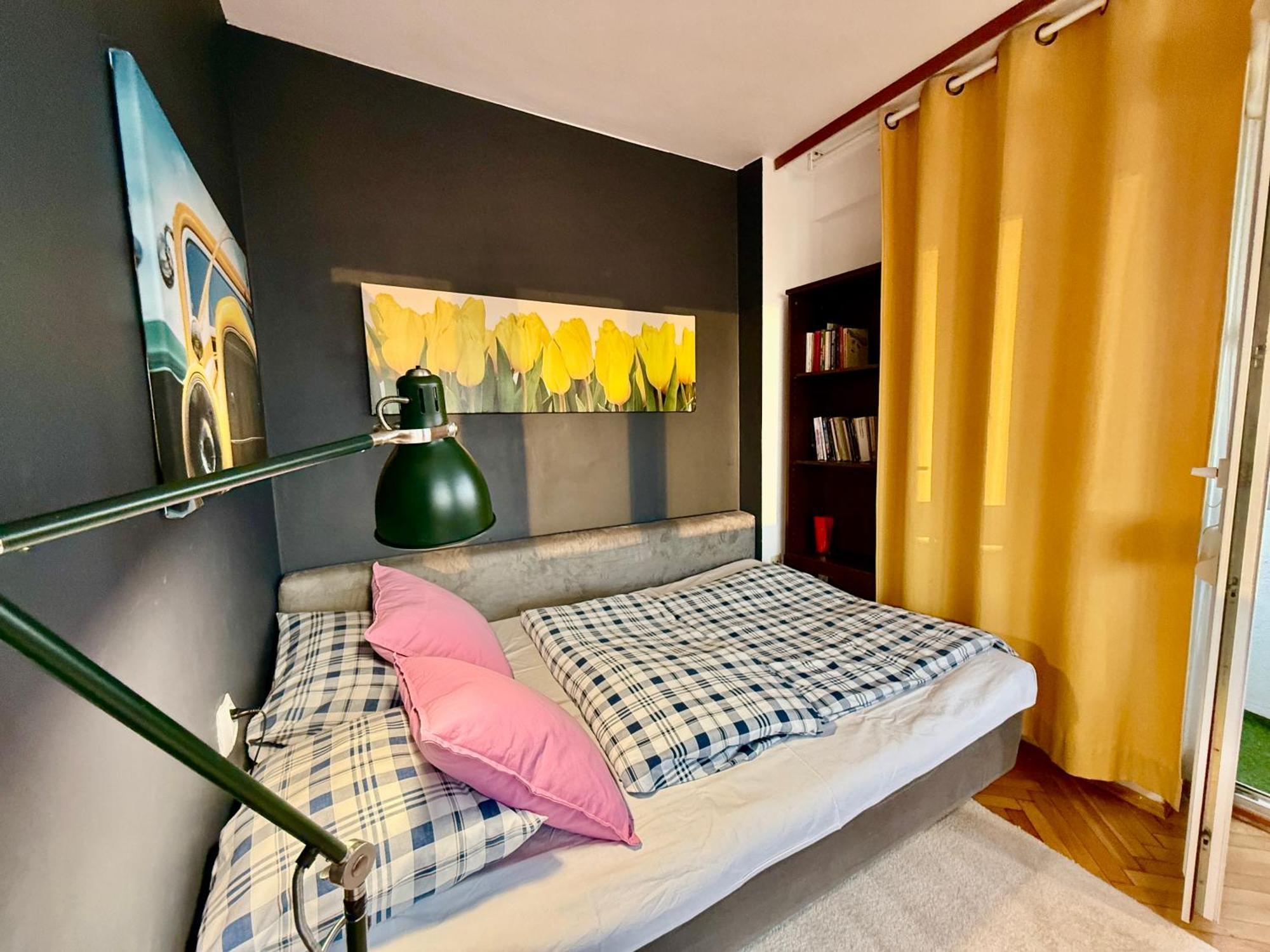 Super Apartment Yellow 2X Metro Fast Wifi 1 Gbs Netflix Panorama Miasta Warschau Exterior foto